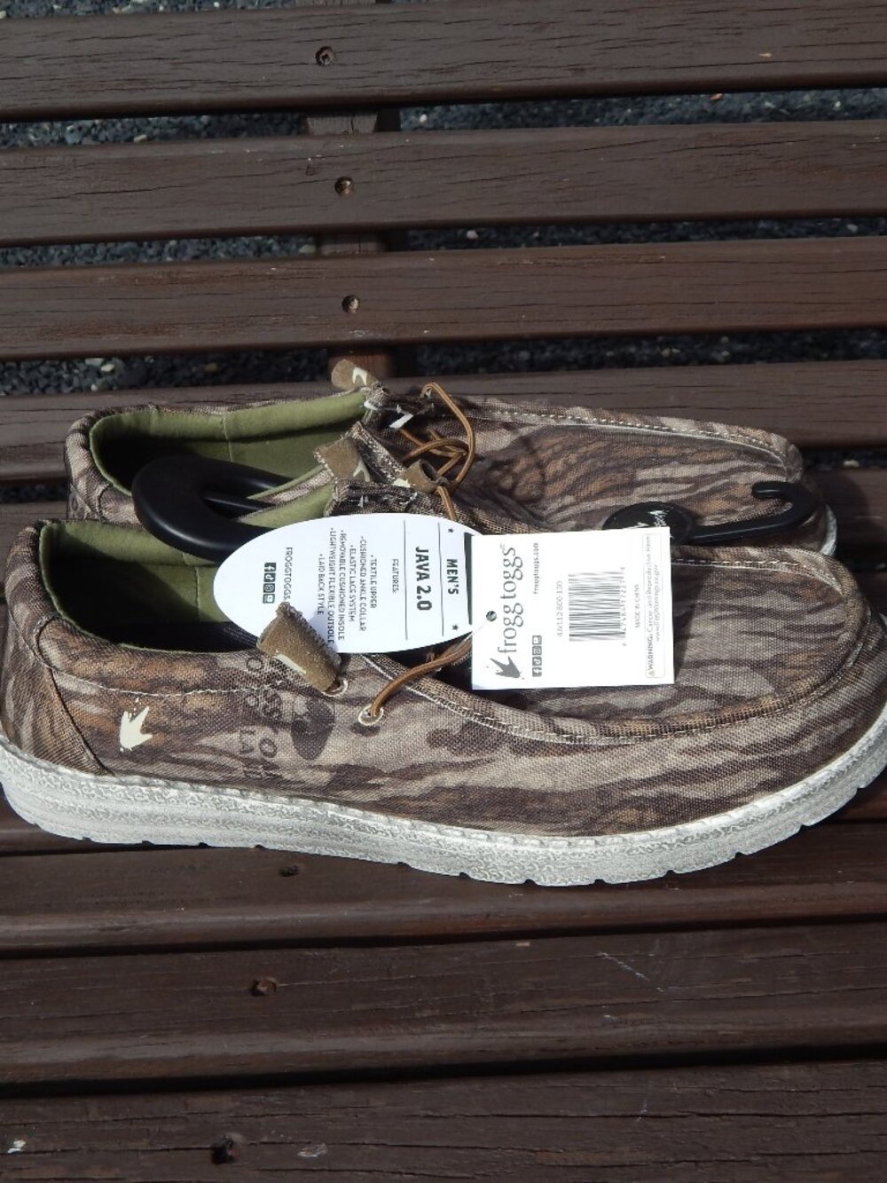 Frogg Toggs Men's Java 2.0 Lace Up CAMO Boat Shoes Size 13 NEW